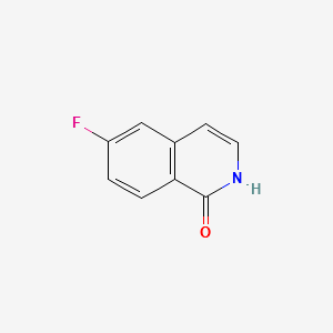 6-Fluoroisoquinolin-1(2H)-one structure, CAS 214045-85-9