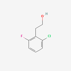 2-Chloro-6-fluorophenylethanol structure, CAS 214262-86-9