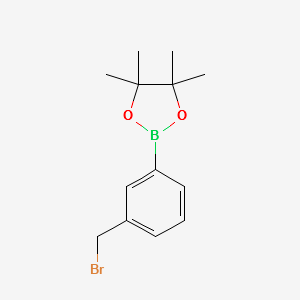 3-(Bromomethyl)phenylboronicacidpinacolester structure, CAS 214360-74-4