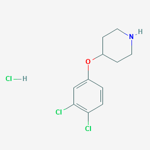 4-(4-Chlorophenoxy)piperidinehydrochloride structure, CAS 817186-93-9