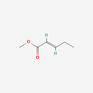 Methyl2-pentenoate structure, CAS 818-59-7