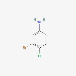 3-Bromo-4-chloroaniline structure, CAS 823-54-1