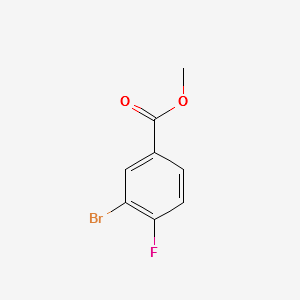 Methyl3-bromo-4-fluorobenzoate structure, CAS 82702-31-6