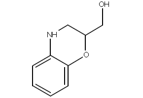 3,4-Dihydro-2H-1,4-benzoxazin-2-ylmethanol structure, CAS 82756-74-9