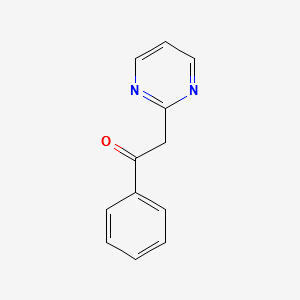 2-(Benzoylmethyl)pyrimidine structure, CAS 82820-30-2
