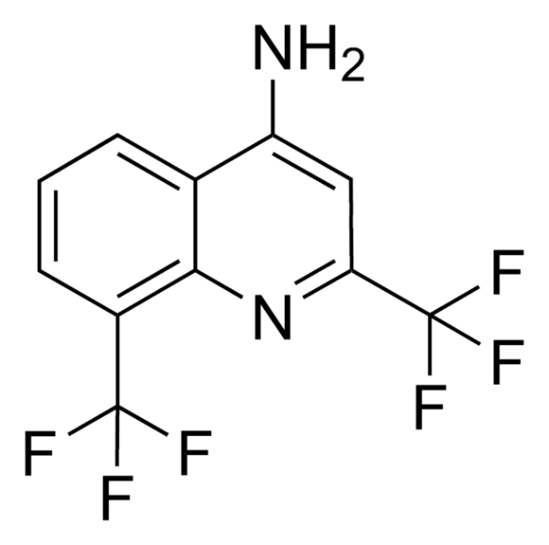 2,8-Bis(trifluoromethyl)-4-chloroquinoline structure, CAS 83012-13-9