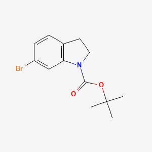 Tert-Butyl-6-bromoIndoline-1-carboxylate structure, CAS 214614-97-8