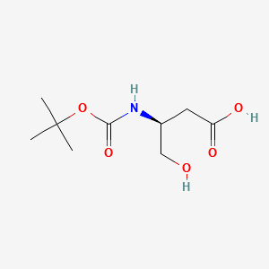 (S)-N-Boc-3-Amino-4-hydroxybutyricacid structure, CAS 83345-44-2