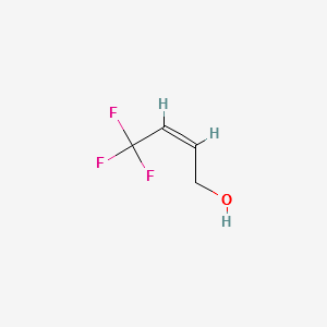 4,4,4-Trifluorobut-2-enol(cis) structure, CAS 83706-98-3