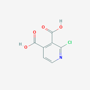 2-Chloropyridine-3,4-dicarboxylicacid structure, CAS 215306-02-8