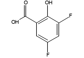 3,5-Difluoro-2-hydroxybenzoicacid structure, CAS 84376-20-5