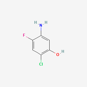 5-Amino-2-chloro-4-fluorophenol structure, CAS 84478-72-8