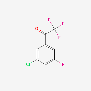 3'-Chloro-5'-fluoro-2,2,2-trifluoroacetophenone structure, CAS 845823-07-6