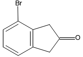 4-Bromoindan-2-one structure, CAS 846032-36-8