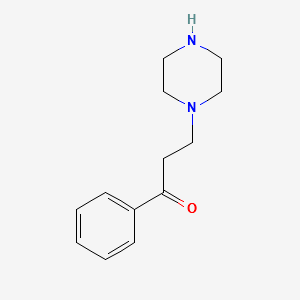 3-(1-Piperazinyl)propiophenone structure, CAS 84604-68-2