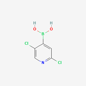 2,5-Dichloropyridine-4-boronicacid structure, CAS 847664-64-6