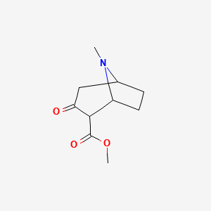 2-Carbomethoxy-3-tropinone structure, CAS 36127-17-0