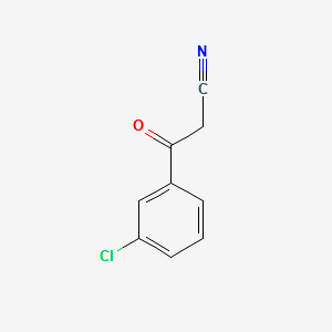 3-Chlorophenacylcyanide structure, CAS 21667-62-9