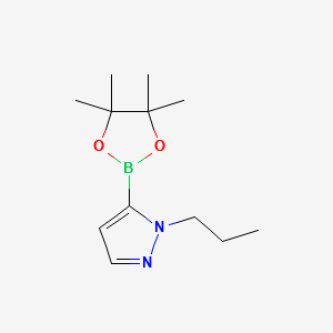 1-Propyl-5-(4,4,5,5-tetramethyl-1,3,2-dioxaborolan structure, CAS 847818-76-2