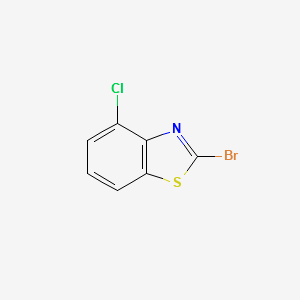 2-Bromo-4-chlorobenzothiazole structure, CAS 3622-40-0