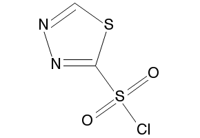 1,3,4-Thiadiazole-2-sulfonylchloride structure, CAS 362521-36-6