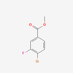 Methyl4-bromo-3-fluorobenzoate structure, CAS 849758-12-9