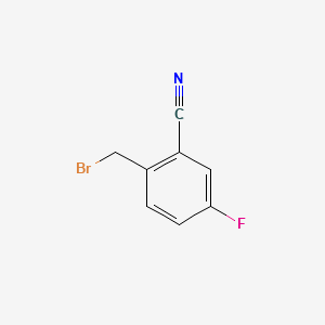 2-Cyano-4-fluorobenzylbromide structure, CAS 217661-27-3