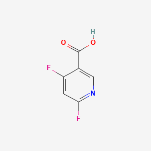 4,6-Difluoronicotinicacid structure, CAS 849937-91-3