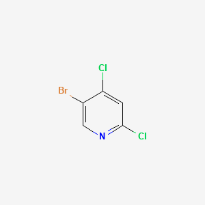 Pyridine,5-bromo-2,4-dichloro- structure, CAS 849937-96-8
