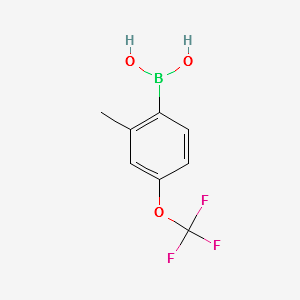 2-Methyl-4-(trifluoromethoxy)phenylboronicacid structure, CAS 850033-39-5