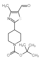 Tert-butyl4-(5-formyl-4-methylthiazol-2-yl)piperidine-1-carboxylate structure, CAS 850374-97-9