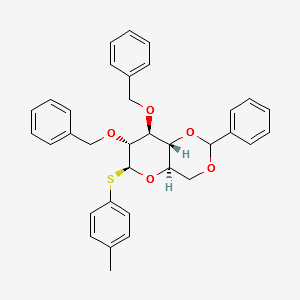 4-Methylphenyl2,3-bis-O-(phenylmethyl)-4,6-O-[(R)-phenylmethylene]-1-thio-β-D-Glucopyranoside structure, CAS 850416-39-6