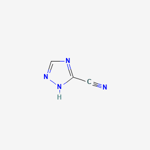 2H-1,2,4-triazole-3-carbonitrile structure, CAS 3641-10-9