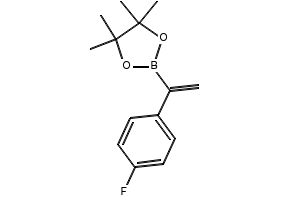 1-(4-Fluorophenyl)vinylboronicacid,pinacolester structure, CAS 850567-55-4