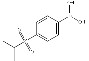 4-(Isopropylsulfonylphenyl)bor structure, CAS 850567-98-5