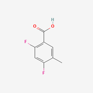 2,4-Difluoro-5-methylbenzoicacid structure, CAS 367954-99-2