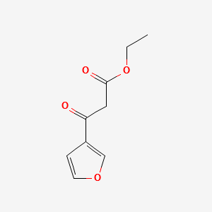 Ethyl3-oxo-3-(furan-3-yl)propanoate structure, CAS 36878-91-8