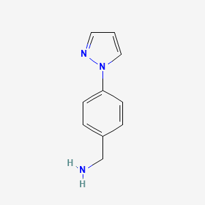 4-(1H-Pyrazol-1-yl)benzylamine structure, CAS 368870-03-5