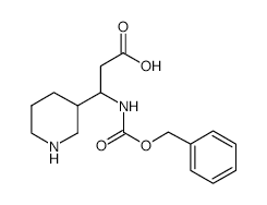 3-N-Cbz-amino-3-piperidine-propionicacid structure, CAS 372144-12-2