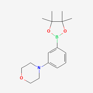 4-[3-(4,4,5,5-tetramethyl-1,3,2-dioxaborolan-2-yl)phenyl]morpholine structure, CAS 852227-95-3