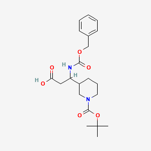 3-N-Cbz-amino-3-(3'-Boc)piperidine-propionicacid structure, CAS 372144-13-3