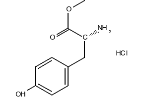 H-D-Tyr-OmeHCL structure, CAS 3728-20-9