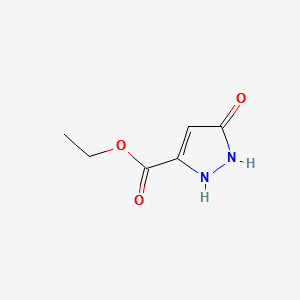Ethyl5-oxo-4,5-dihydro-1H-pyrazole-3-carboxylate structure, CAS 85230-37-1