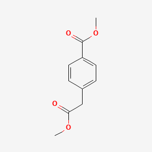 4-Methoxycarbonylmethyl-benzoicacidmethylester structure, CAS 52787-14-1