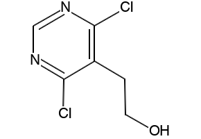 2-(4,6-Dichloropyrimidin-5-yl)ethanol structure, CAS 853680-74-7