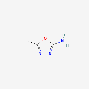 2-Amino-5-methyl-1,3,4-oxadiazol structure, CAS 52838-39-8