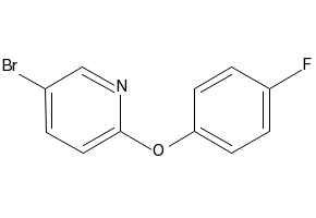3-Bromo-5-(4-fluorophenoxy)pyridine structure, CAS 374935-03-2