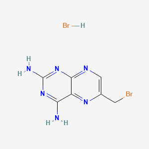 6-Bromomethyl-pteridine-2,4-diamineHBr structure, CAS 52853-40-4
