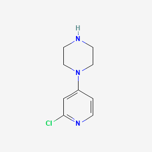 1-(2-Chloropyridin-4-yl)piperazine structure, CAS 854159-45-8