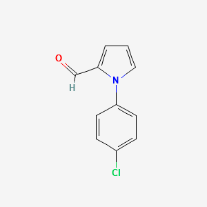 1-(4-Chlorophenyl)-1H-pyrrole-2-carbaldehyde structure, CAS 37560-50-2